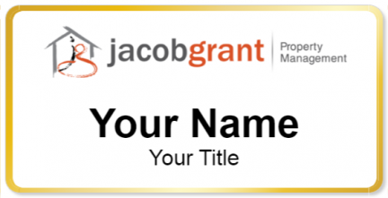 Custom name badges for JacobGrant Property Management