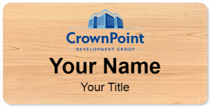 Custom name badges for CrownPoint Development Group