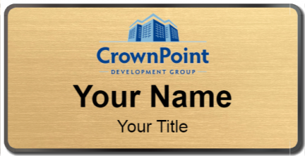 Custom name badges for CrownPoint Development Group