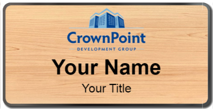 Custom name badges for CrownPoint Development Group