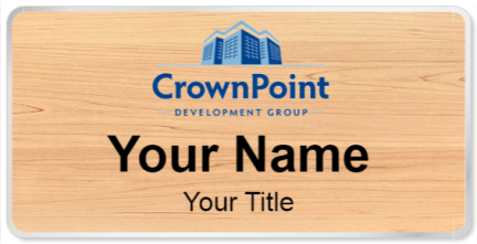 Custom name badges for CrownPoint Development Group