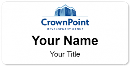 Custom name badges for CrownPoint Development Group