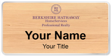 Custom name badges for Berkshire Hathaway HomeServices Professional Realt