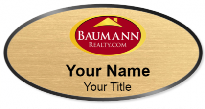 Custom name badges for Baumann Realty