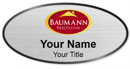Custom name badges for Baumann Realty