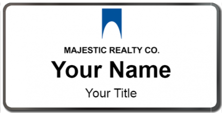 Custom name badges for Majestic Realty Company