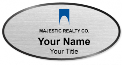 Custom name badges for Majestic Realty Company