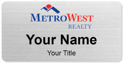 Custom name badges for MetroWest Realty