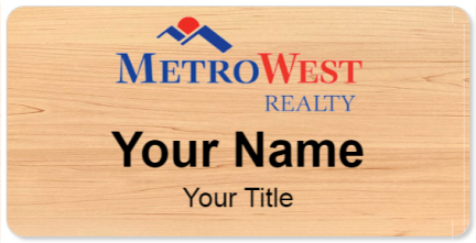 Custom name badges for MetroWest Realty