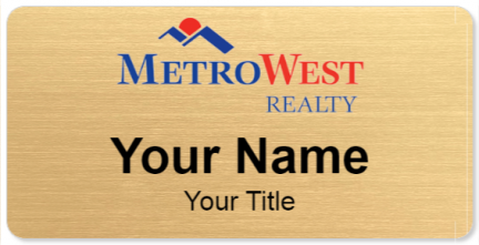 Custom name badges for MetroWest Realty