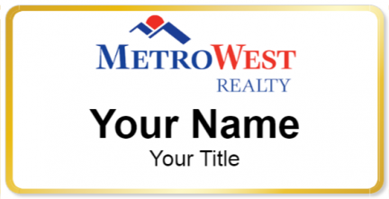 Custom name badges for MetroWest Realty