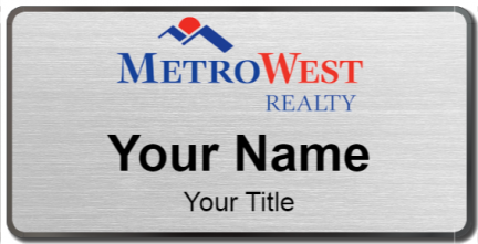 Custom name badges for MetroWest Realty