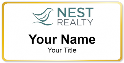 Custom name badges for Nest Realty
