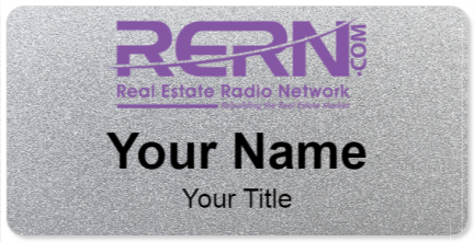 Custom name badges for Real Estate Radio Network