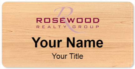 Custom name badges for Rosewood Realty Group