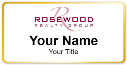 Custom name badges for Rosewood Realty Group