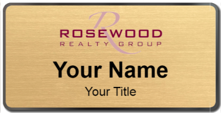 Custom name badges for Rosewood Realty Group