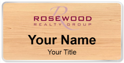 Custom name badges for Rosewood Realty Group