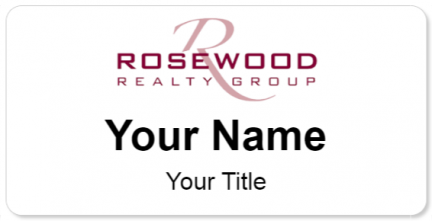 Custom name badges for Rosewood Realty Group