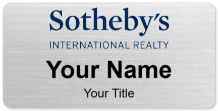 Custom name badges for Sothebys International Realty