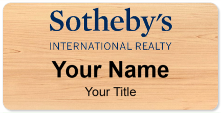 Custom name badges for Sothebys International Realty