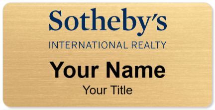 Custom name badges for Sothebys International Realty
