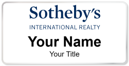 Custom name badges for Sothebys International Realty
