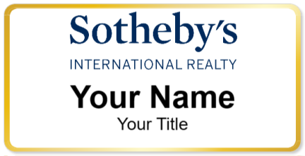 Custom name badges for Sothebys International Realty
