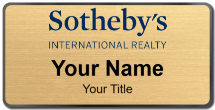 Custom name badges for Sothebys International Realty