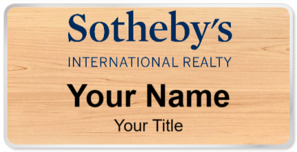 Custom name badges for Sothebys International Realty