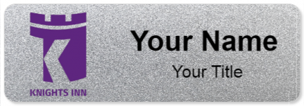 Custom name badges for Knights Inn
