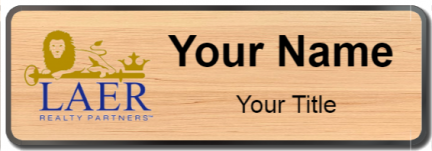 Custom name badges for Laer Realty Partners