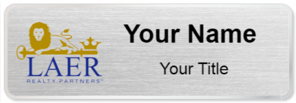 Custom name badges for Laer Realty Partners