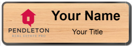 Custom name badges for Pendleton Real Estate