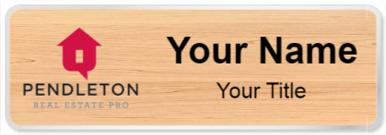 Custom name badges for Pendleton Real Estate