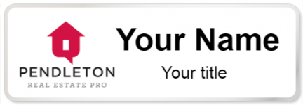 Custom name badges for Pendleton Real Estate