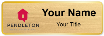 Custom name badges for Pendleton Real Estate