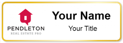 Custom name badges for Pendleton Real Estate