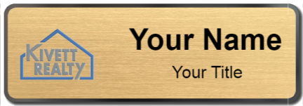 Custom name badges for Kivett Realty