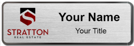 Custom name badges for Stratton Real Estate