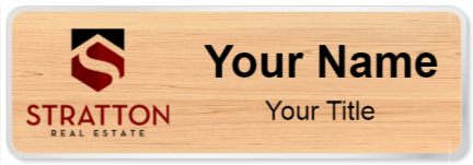 Custom name badges for Stratton Real Estate