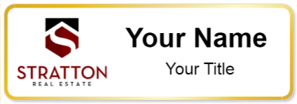 Custom name badges for Stratton Real Estate