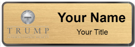 Custom name badges for Trump International Realty