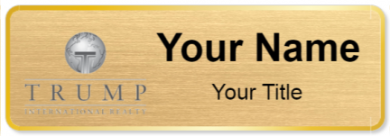 Custom name badges for Trump International Realty
