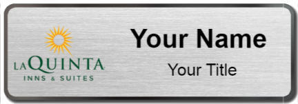 Custom name badges for La Quinta