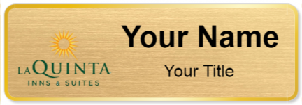 Custom name badges for La Quinta