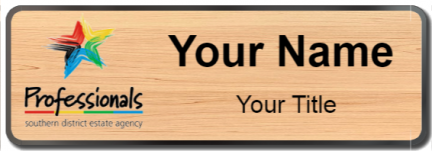 Custom name badges for Professionals Southern District Estate Agency