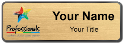 Custom name badges for Professionals Southern District Estate Agency