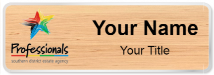 Custom name badges for Professionals Southern District Estate Agency