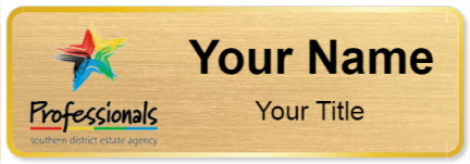 Custom name badges for Professionals Southern District Estate Agency